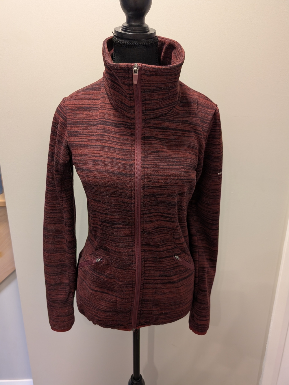 Merrell Marled Wine Full-Zip Utility Jacket